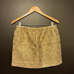 J. Crew Metallic Mini Skirt